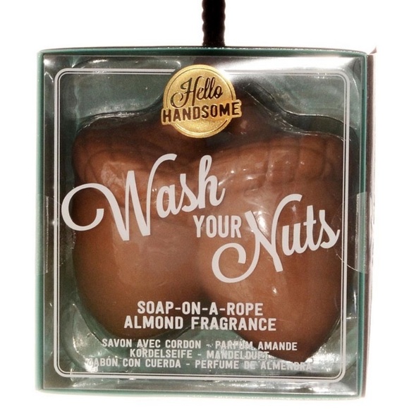 2 for $20!! Funny Joke Gift for Him Wash Your Nuts Acorn Shaped Soap on a Rope - Picture 5 of 5